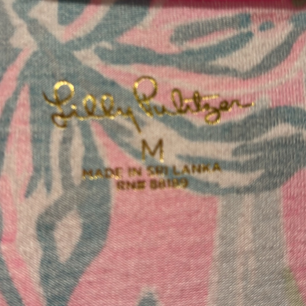 NWT Lilly Pulitzer Plumeria Pink Knit Top Size M - Picture 2 of 5